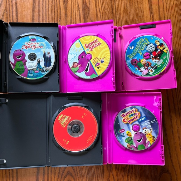 4 Barney DVDs & 1 Elmo DVD-Make Believe Colorful World Springtime Fun Special - Picture 4 of 9
